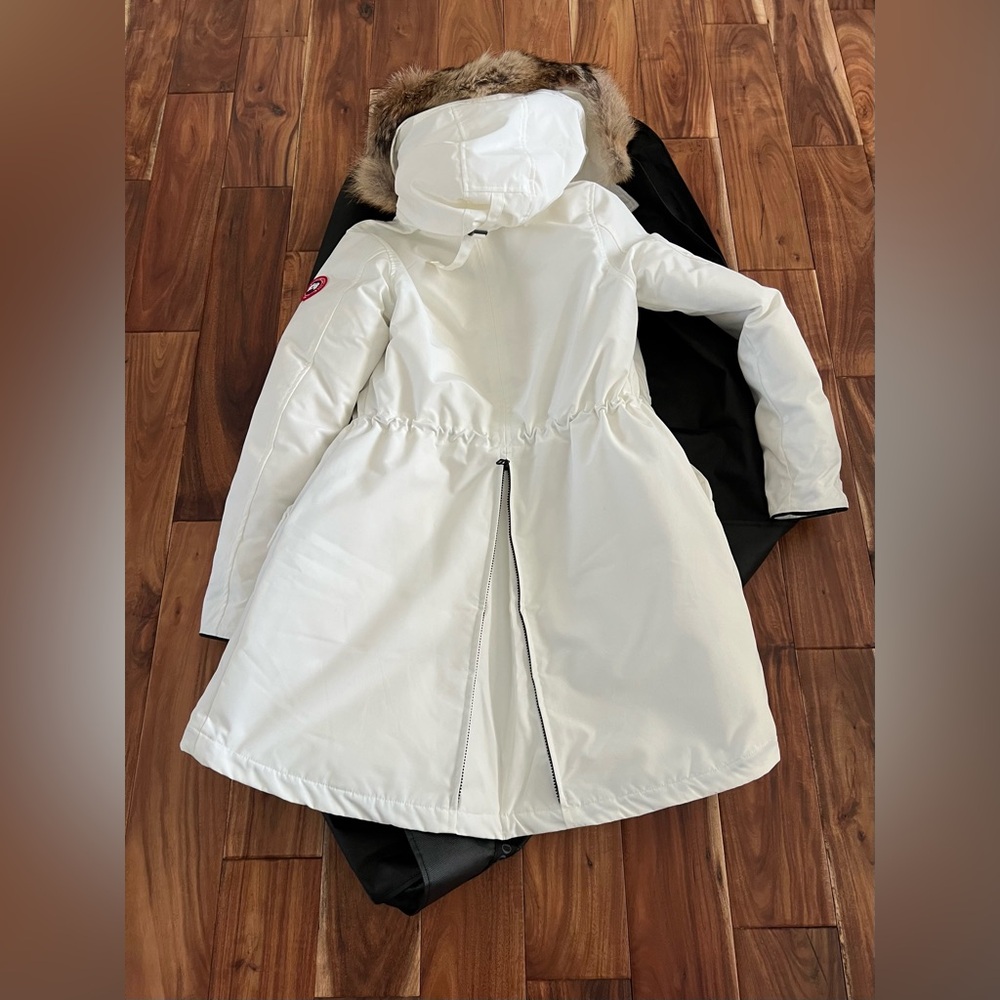 Authentic Canada goose Rossclair Parka North Star White with Genuine FUR - Picture 4 of 11